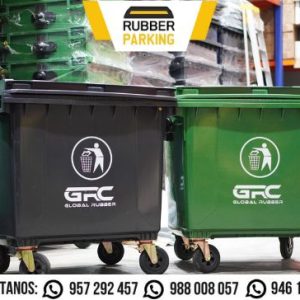Contenedor de basura 660 litros Rubber Parking